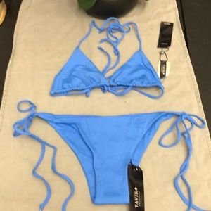 Tavik Two Piece Bikini: Size Small: Marina Blue